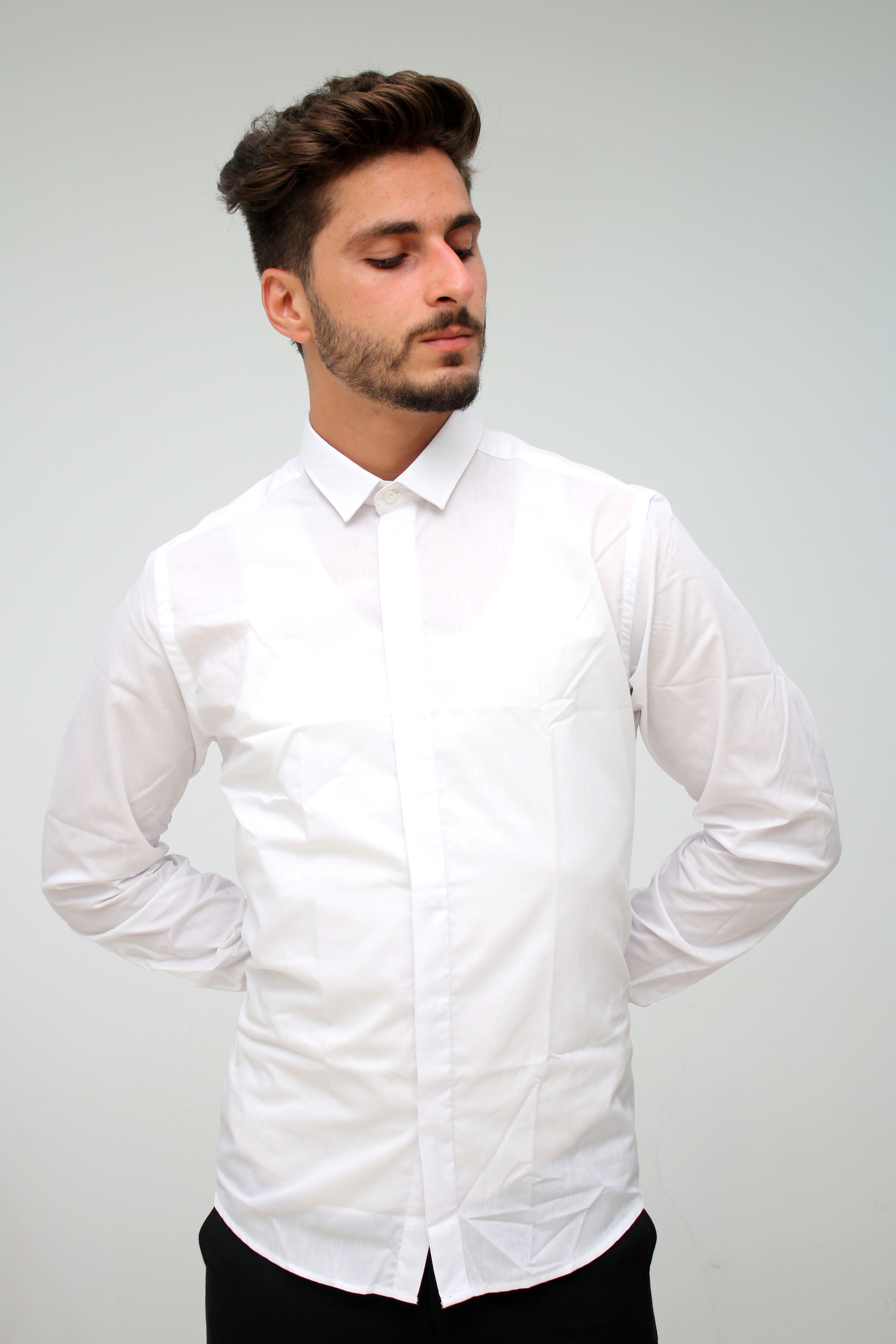 Chemise blanche slim fit XL Maison d arrangement Site de vente